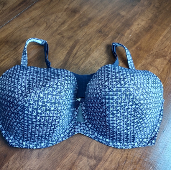 Cacique French Full Cooling bra purple and white Size 44F - Picture 6 of 14